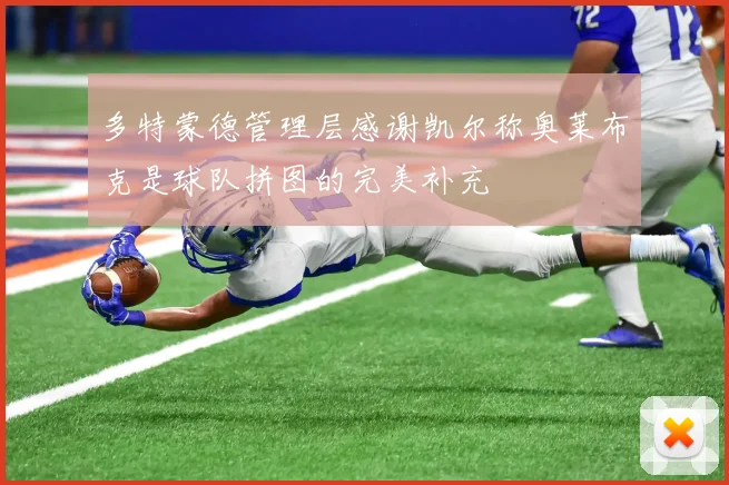 多特蒙德管理层感谢凯尔称奥莱布克是球队拼图的完美补充